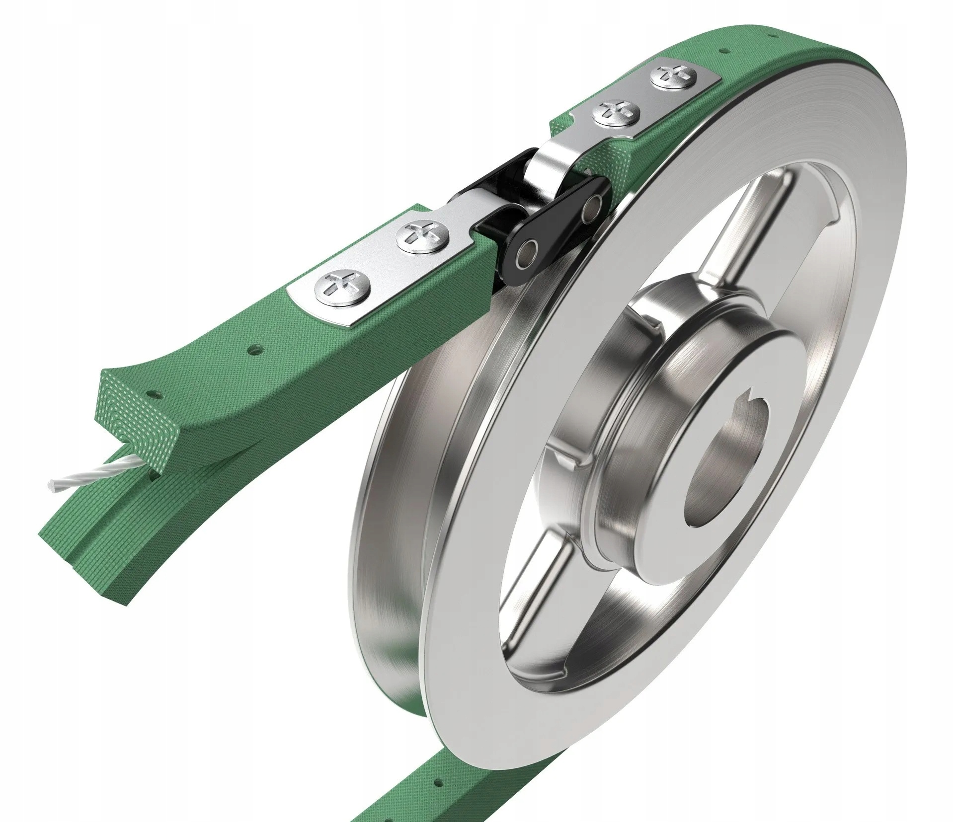 Otvorený klinový remeň pre rekuperáciu + voľný konektor, šírka 13 mm